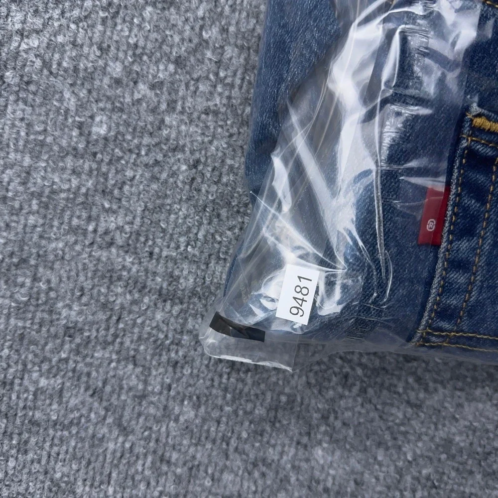 NEW Levi's 505 Jeans Men's 32x34 Blue Regular Straight Stretch Denim Medium Wash